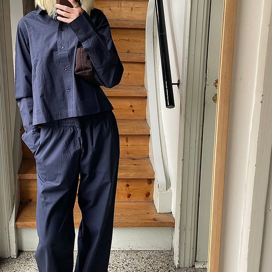 LS Shirt, Navy - Product For Real