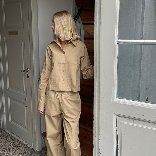 LS Shirt, Beige - Product For Real