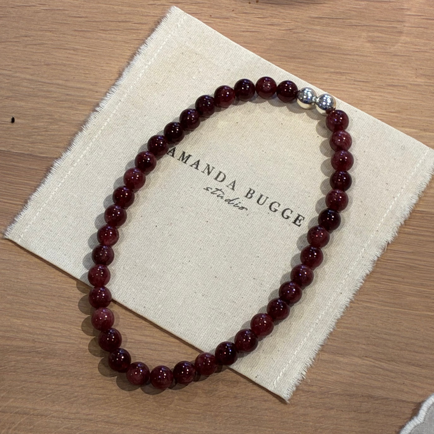 Luna Necklace - Burgundy