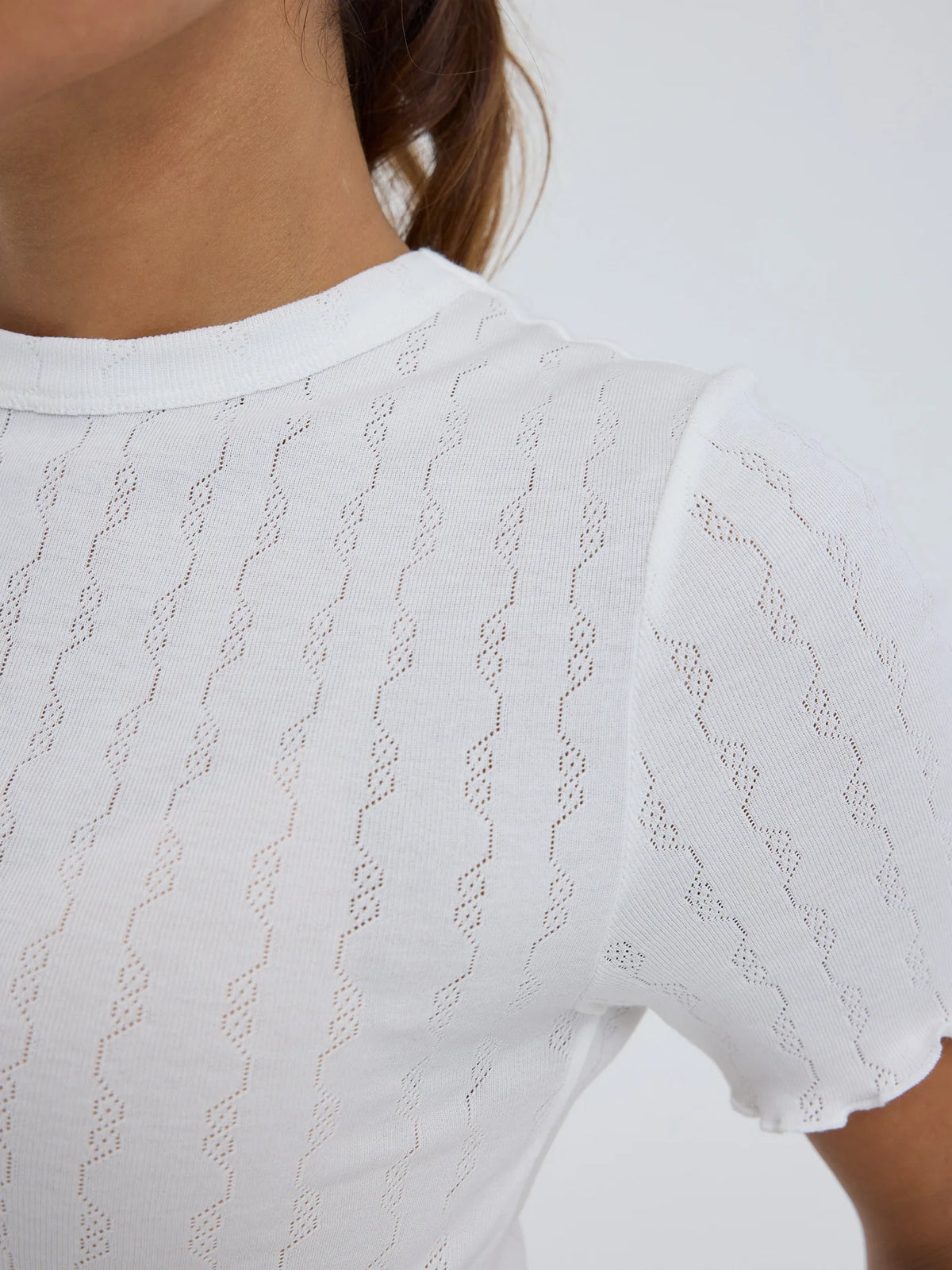 Jacquard Short Sleeve - Off-white
