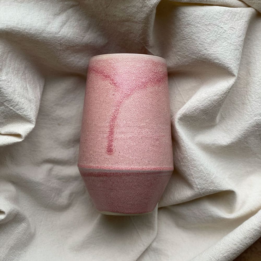 Oda Garten Vase, Medium, Rosa - Julie Damhus