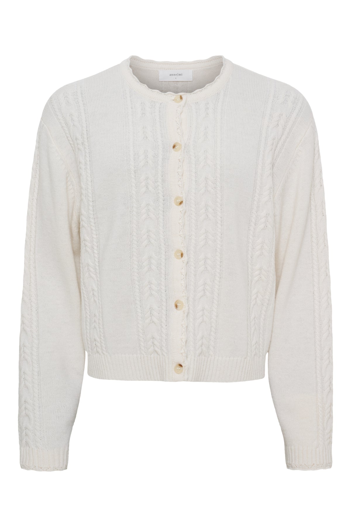 MEADOW LS CARDIGAN - WHITE SAND