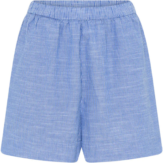 Melbourne Shorts, Medium Blue Stripe - Frau