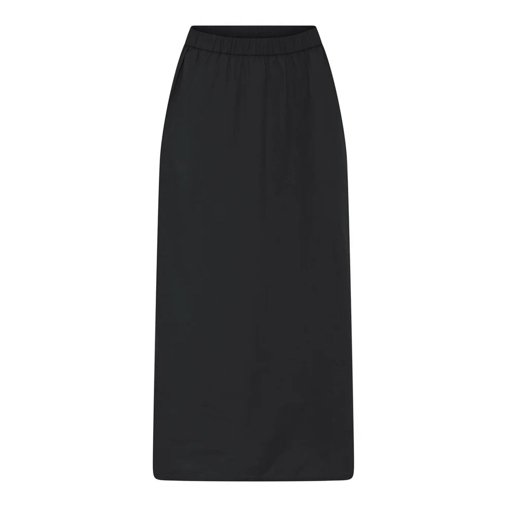Mombassa Long Slim Nederdel, Black  - Frau
