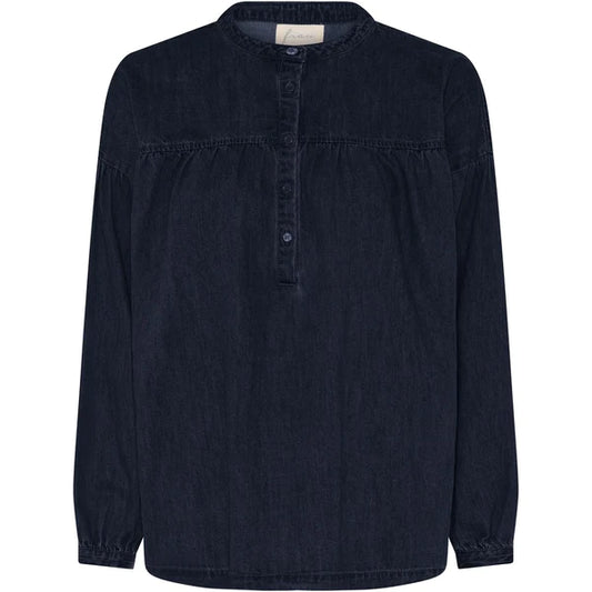 Paris denim skjorte, Dark blue denim - Frau