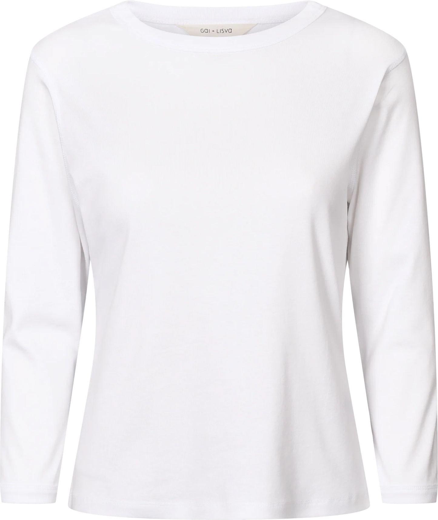 Sascha 3/4 Sleeve Cotton Top - White