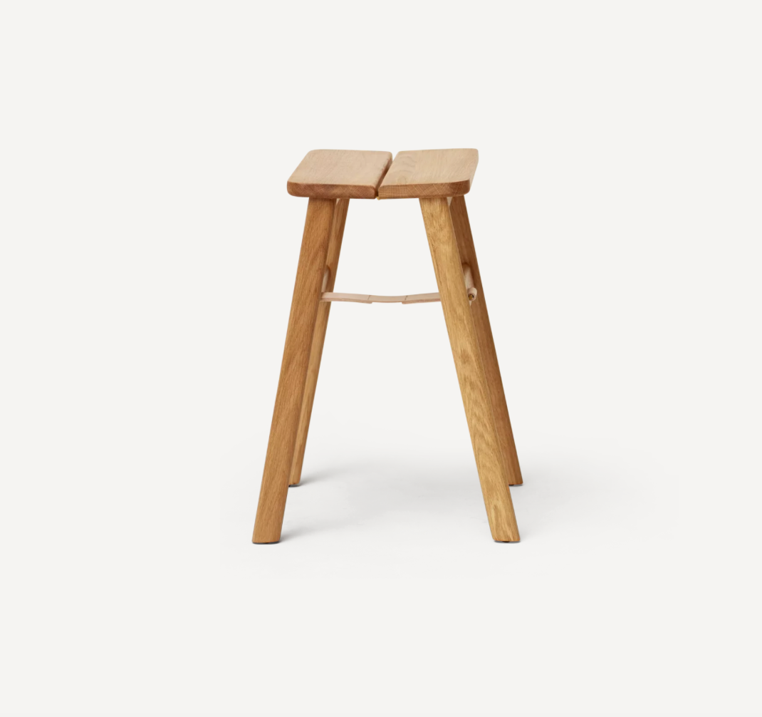 Angle Foldable Stool, Oak