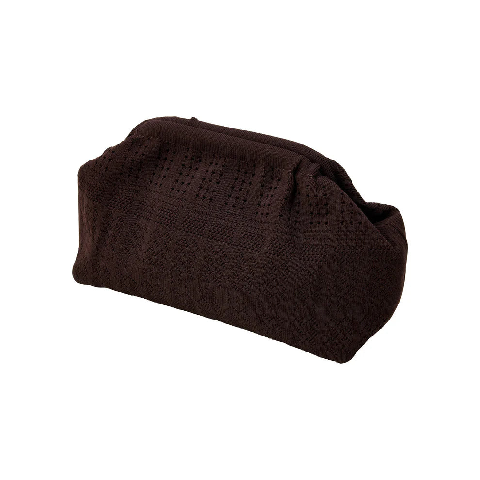 Rosalia Clutch, Chocolate Lace, Large - Pico