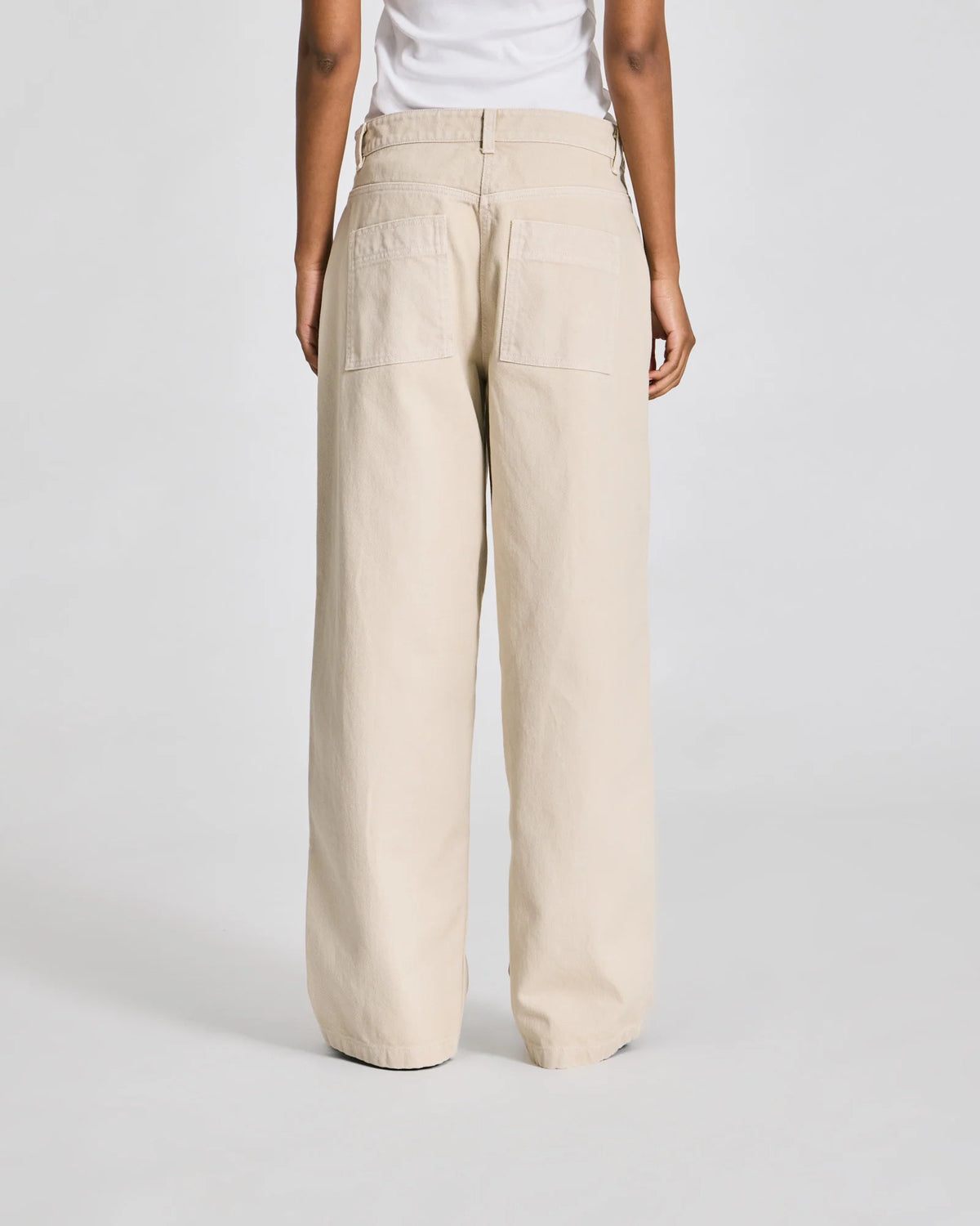 Thora Twill Pants - Ancient Grey