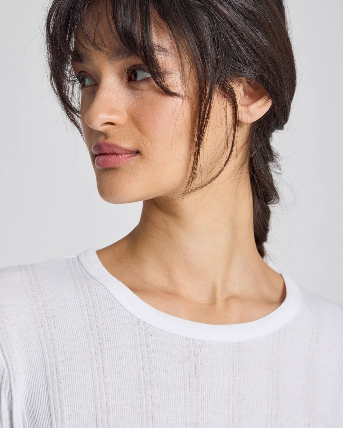 Thyra L/S Cotton Top - White