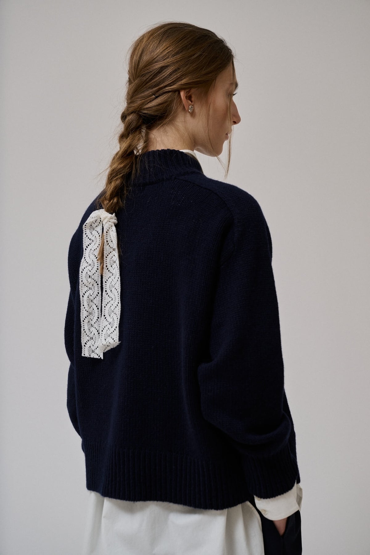 VALLEY KNIT JUMPER - DARK NAVY