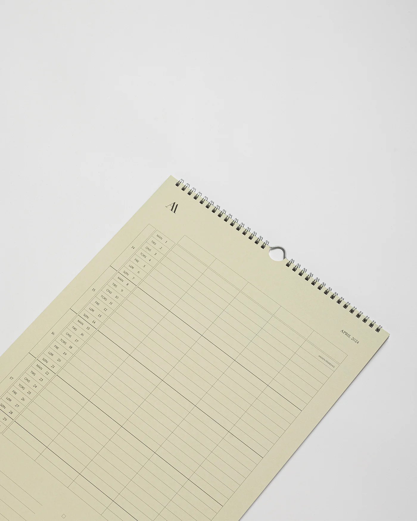 Vægkalender 2024 - Atelier Aarhus