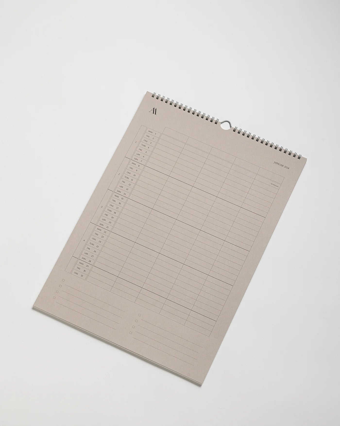 Vægkalender 2024 - Atelier Aarhus