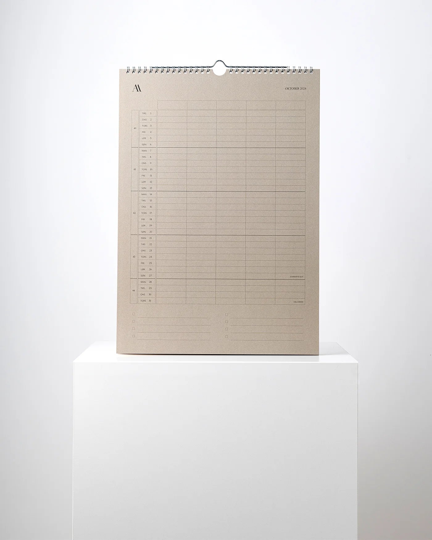 Vægkalender 2024 - Atelier Aarhus