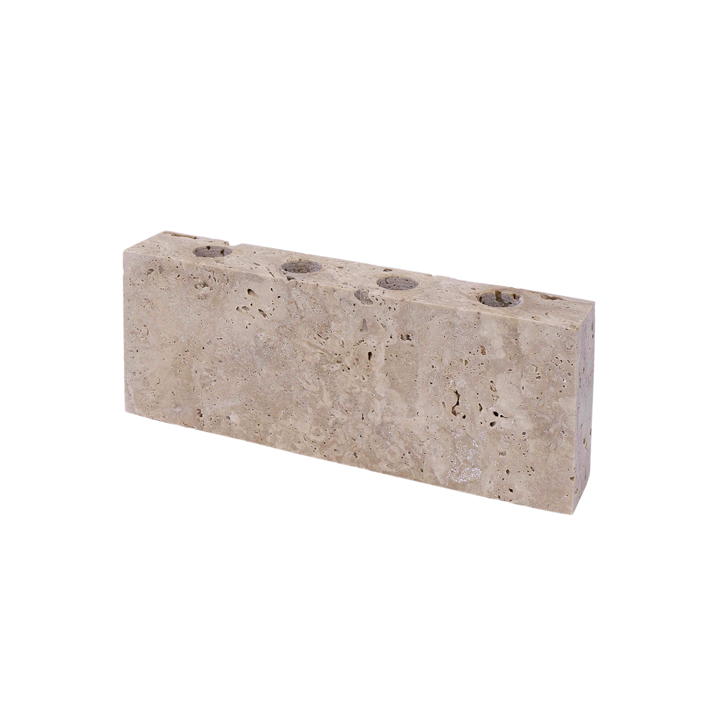 Epode, Travertin, Lysestage fire lys - Wabi Sabi Nordic