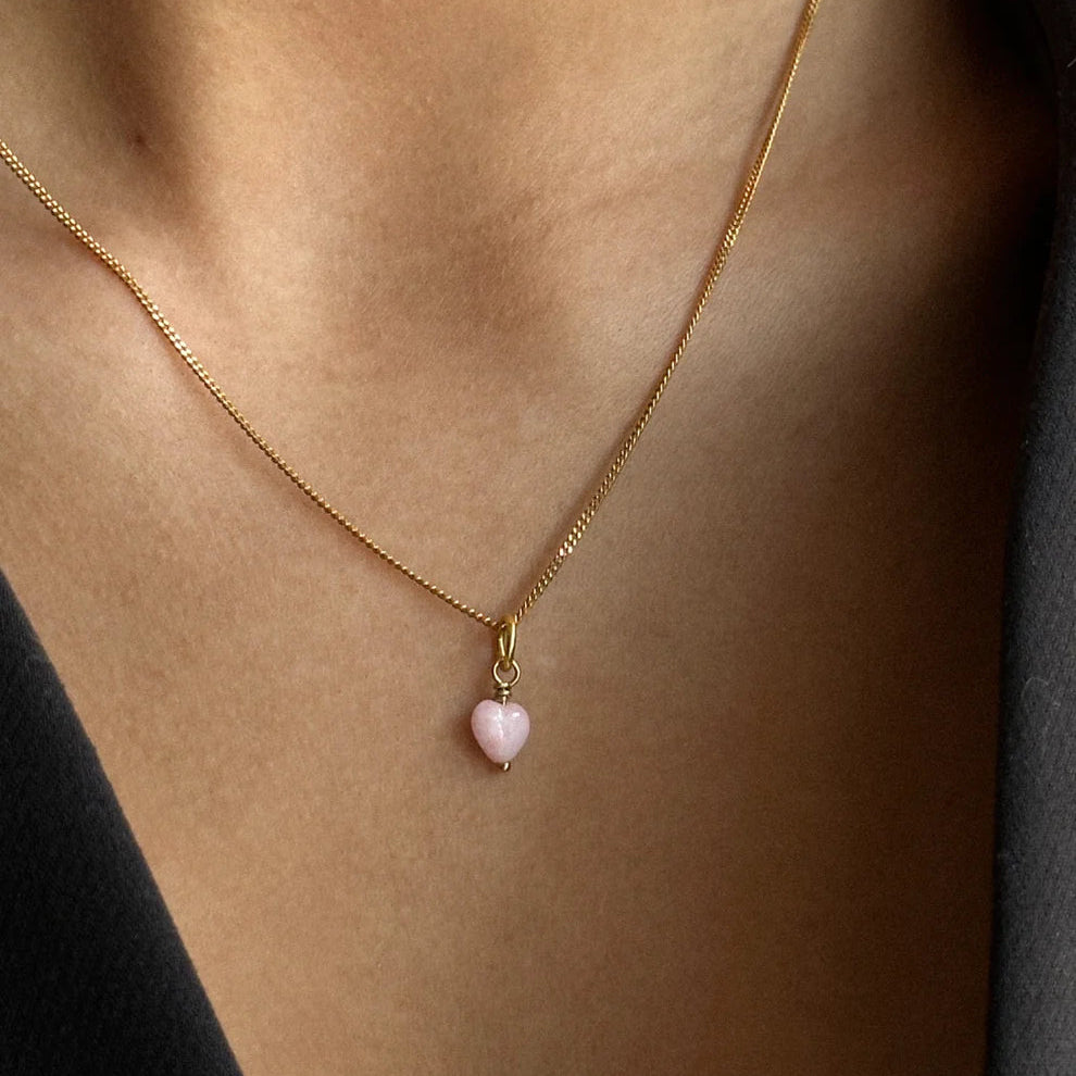 French Mini Heart Vedhæng Powder - Pico