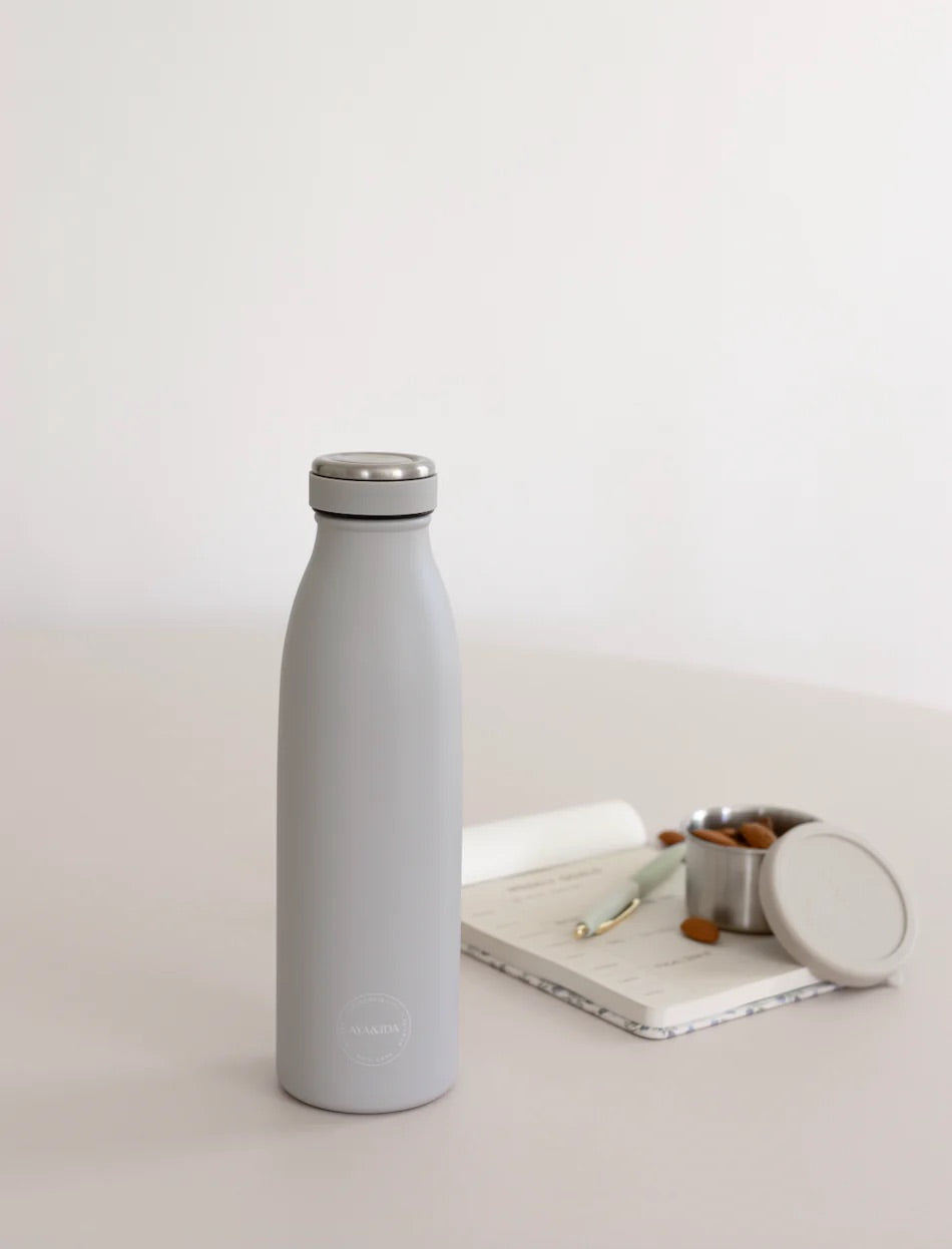 Drikkeflaske, Light grey, 500 ml - AYA&IDA