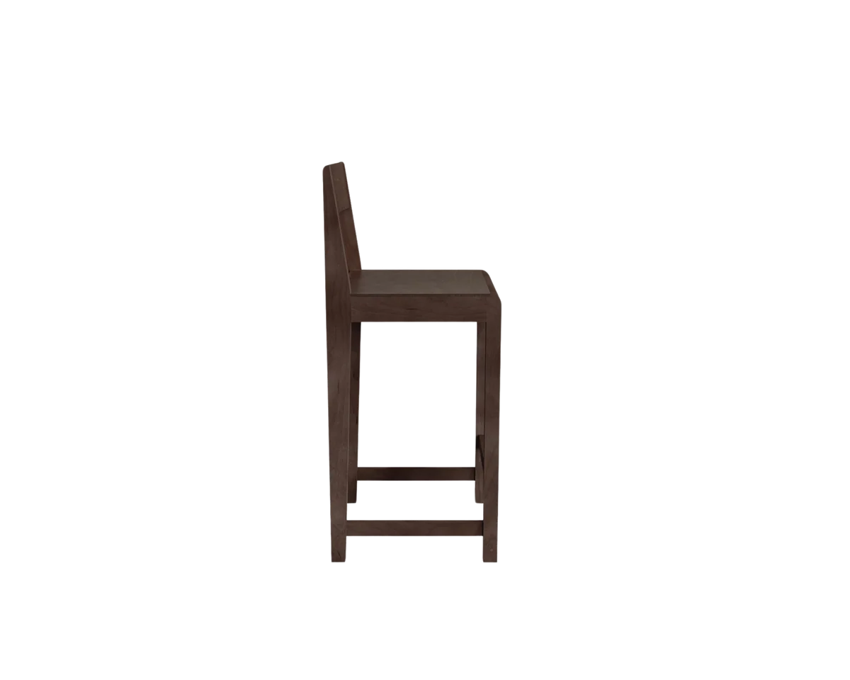 Bar Chair 01 | Dark Brown Birch | H65
