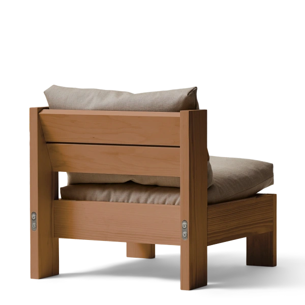 Icon Lounge Chair, Deep Brown Pine - Form & Refine
