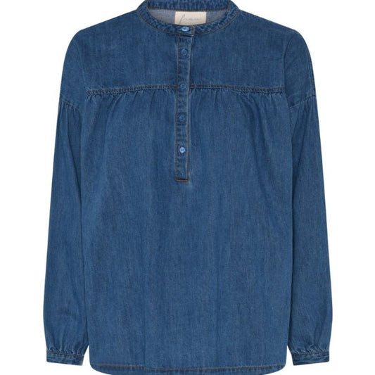 Paris denim skjorte, Medium blue denim - Frau