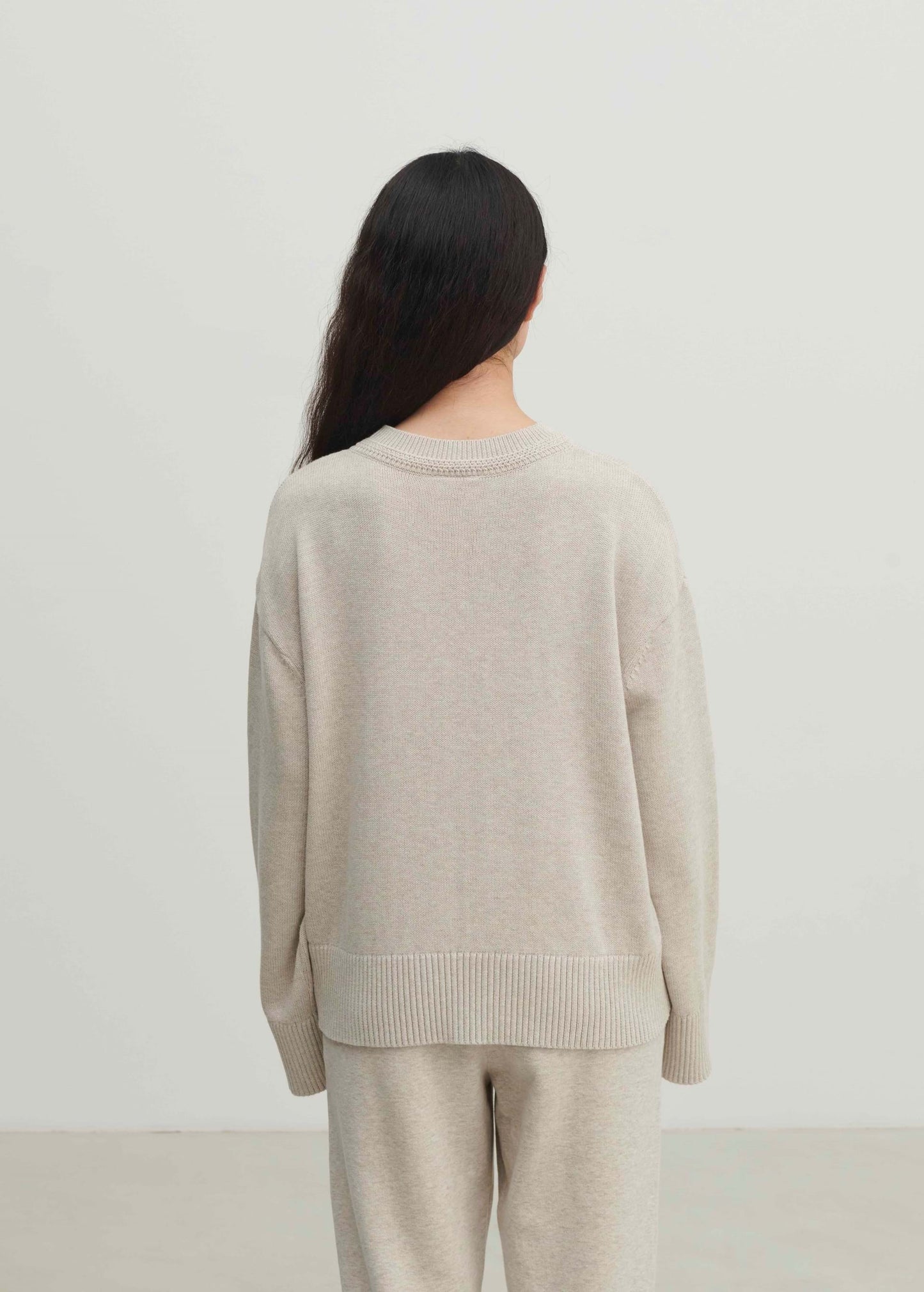Summer Sweater, taupe melange - FUB
