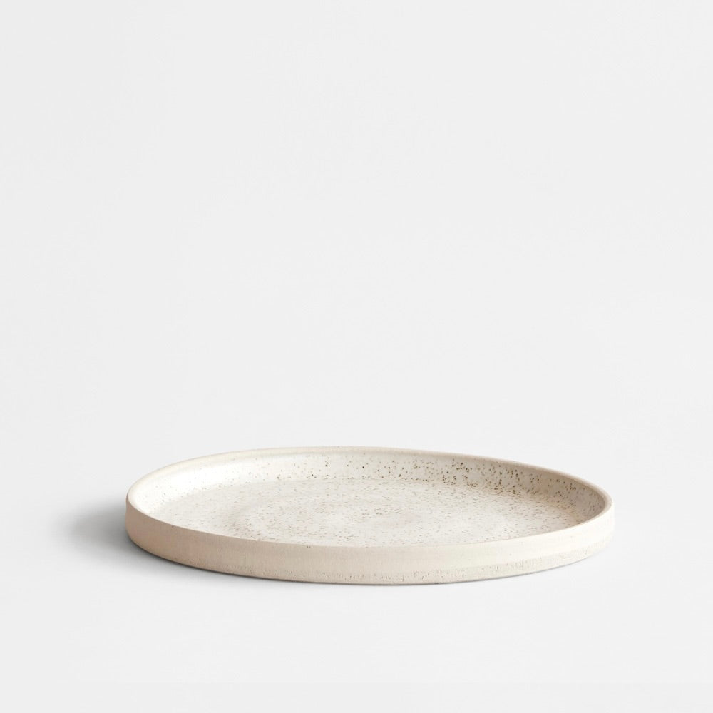 VIGGO Plate, Large, Eggshell White - TYBO