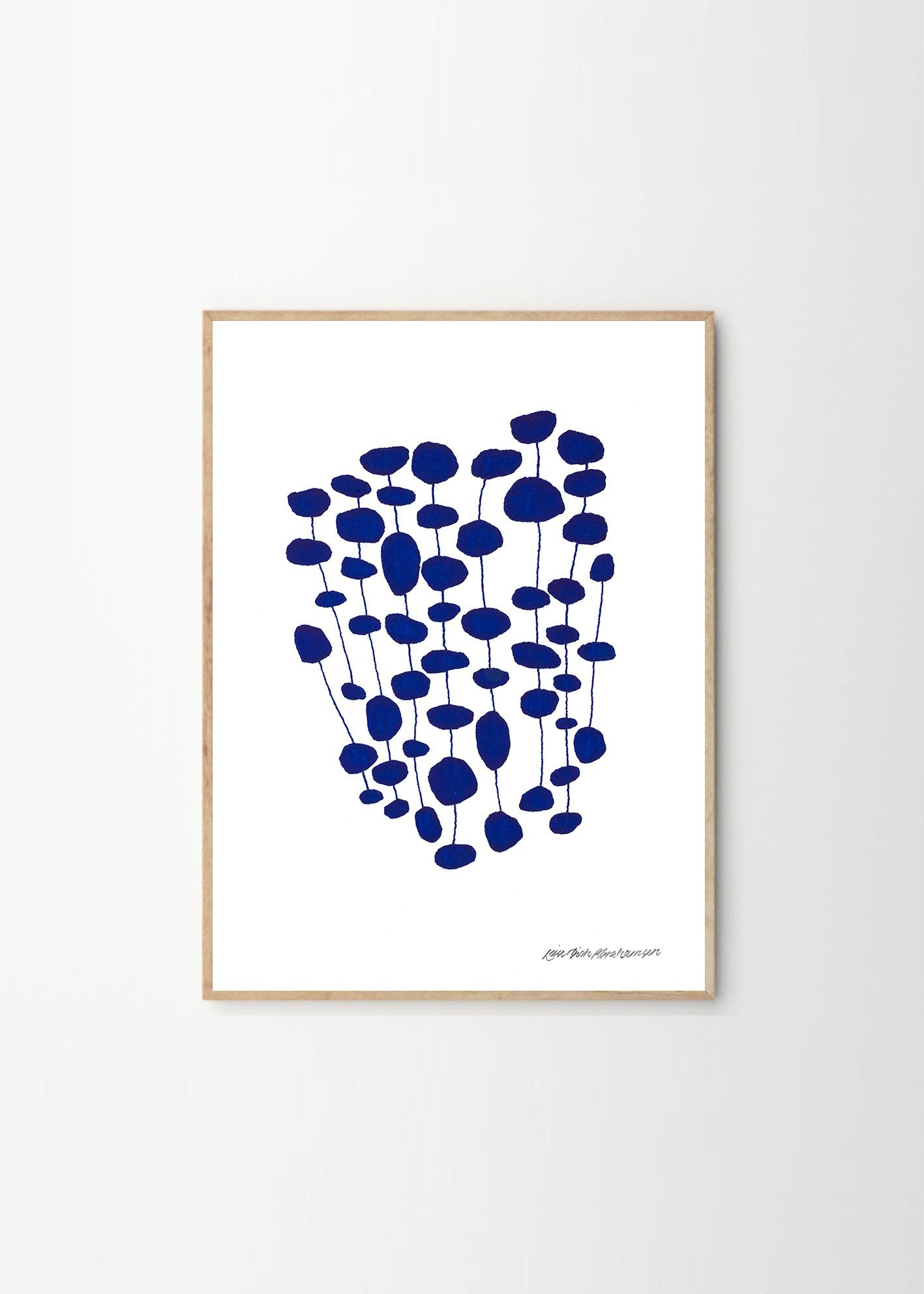 Kunsttryk af Leise Dich Abrahamsen, Blue Pearl