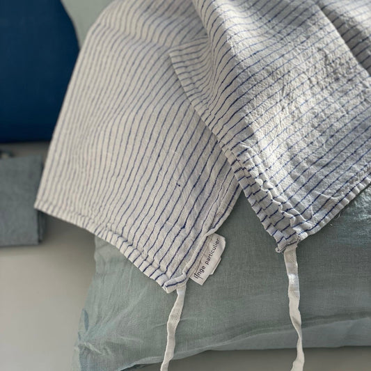 Viskestykke, Atlantic Blue Stripe  - Linge Particulier