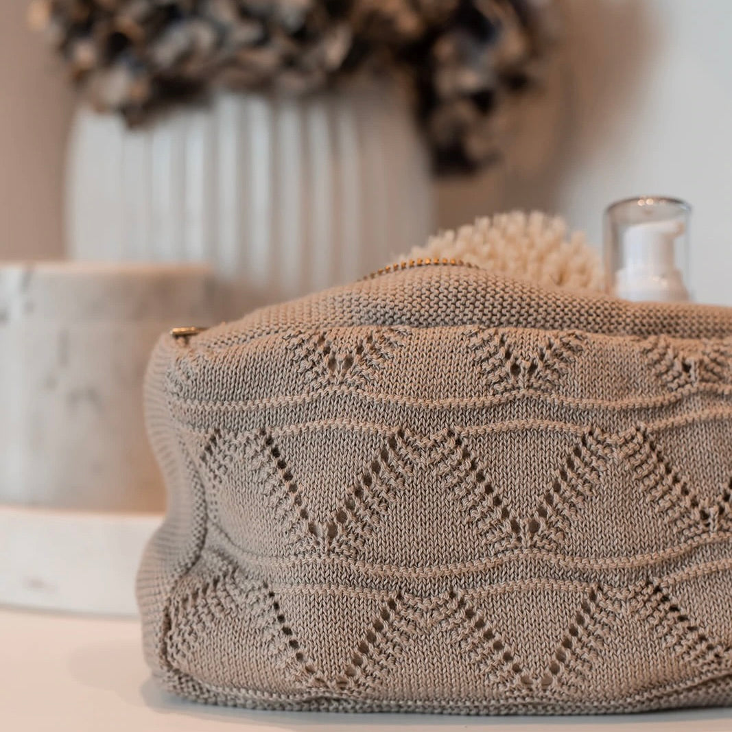 Strikke Clutch, Khaki - By Lohn