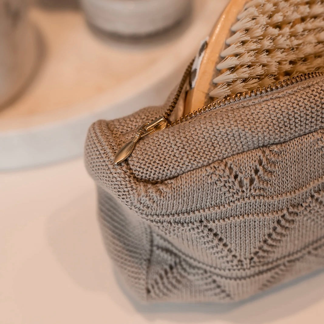 Strikke Clutch, Khaki - By Lohn