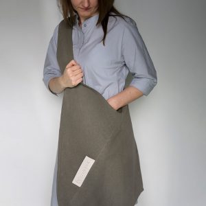 Tira oversized triangle canvas taske, Khaki – Tintok