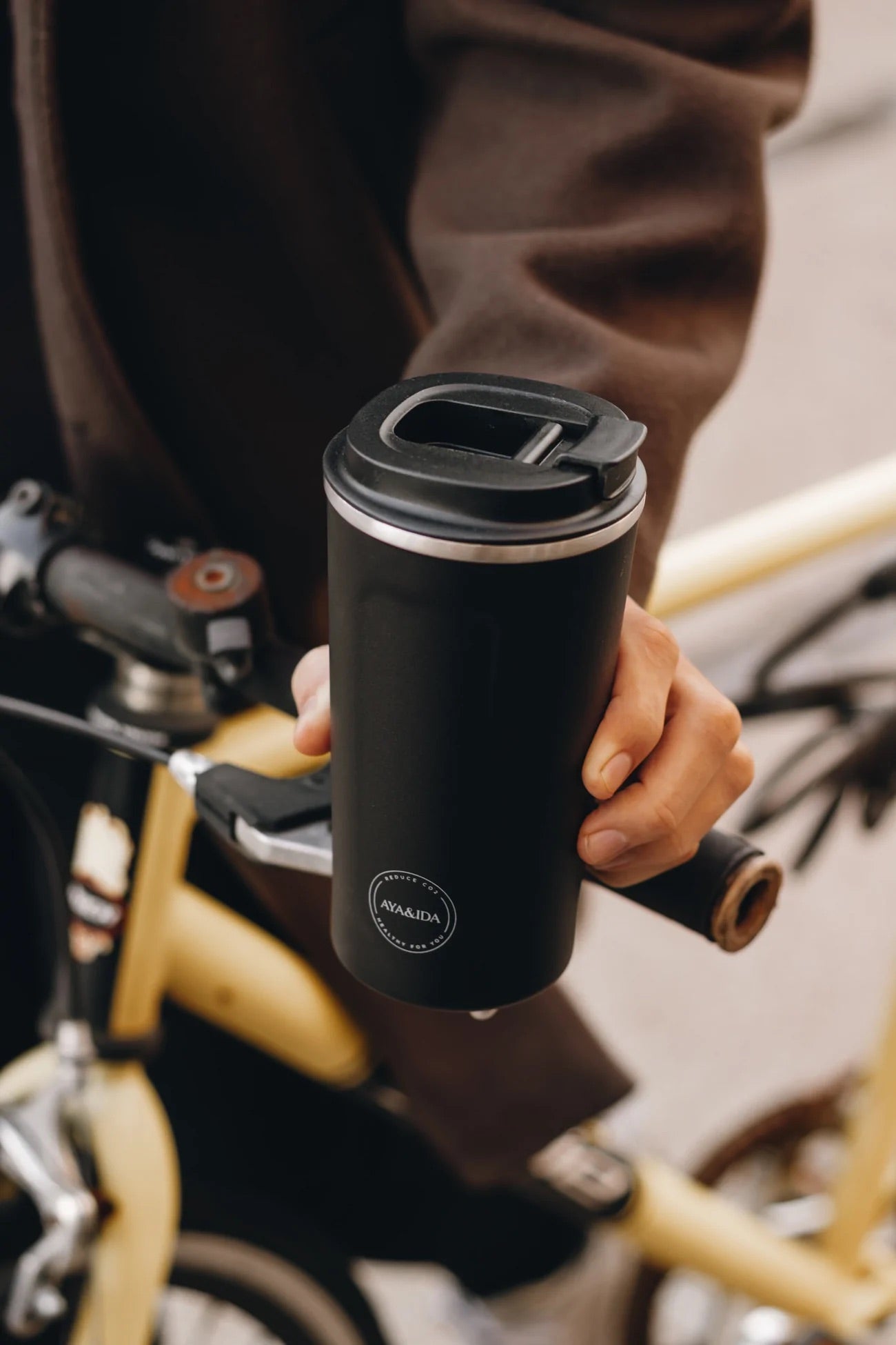 CUP2GO, Black, 500ML - AYA&IDA