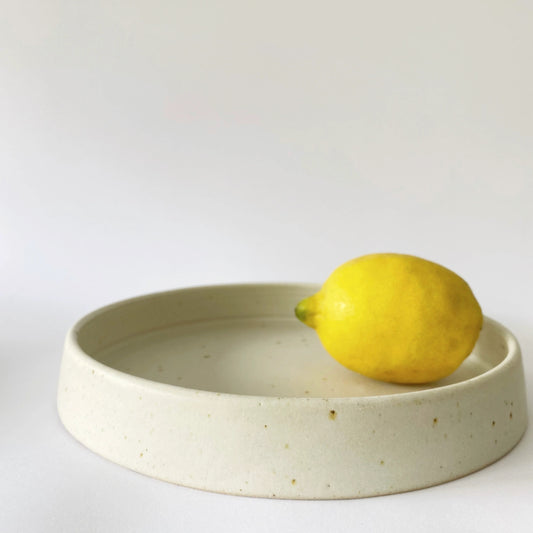 Serving Dish Cylinder, White, Medium - Viki Weiland
