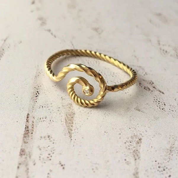 Nova Ring, Guld - Lemon Honey Jewellery