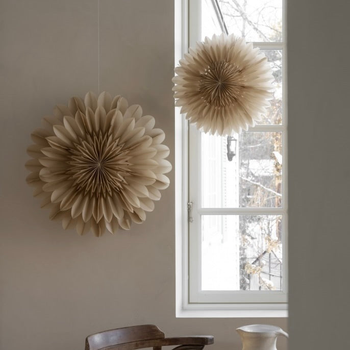 Lotus, Papirstjerne, Ø44 cm, Beige - Watt og Veke