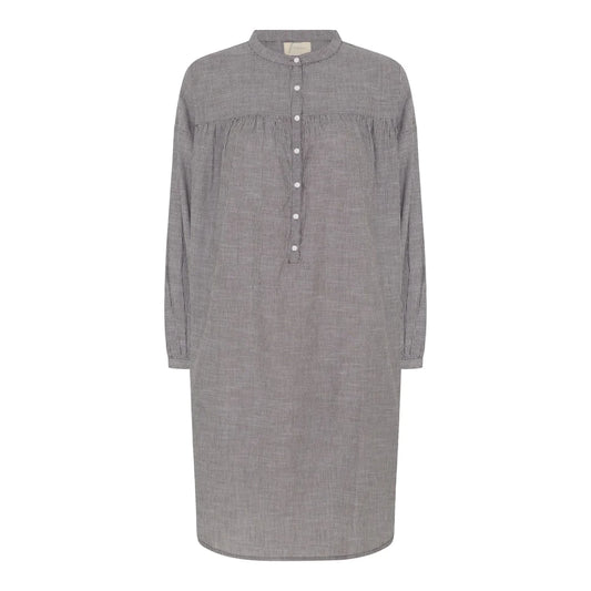 Paris skjortekjole, Brunstribet - Frau