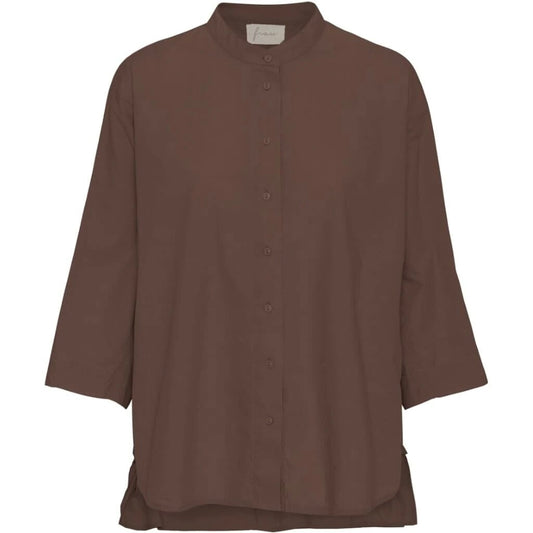 Seoul Short Shirt, Coffee Brown - Frau