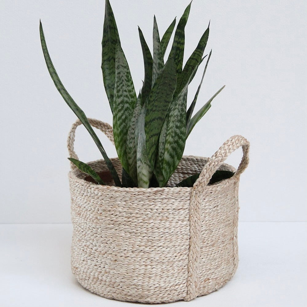 Round Jute Basket - The Dharma Door