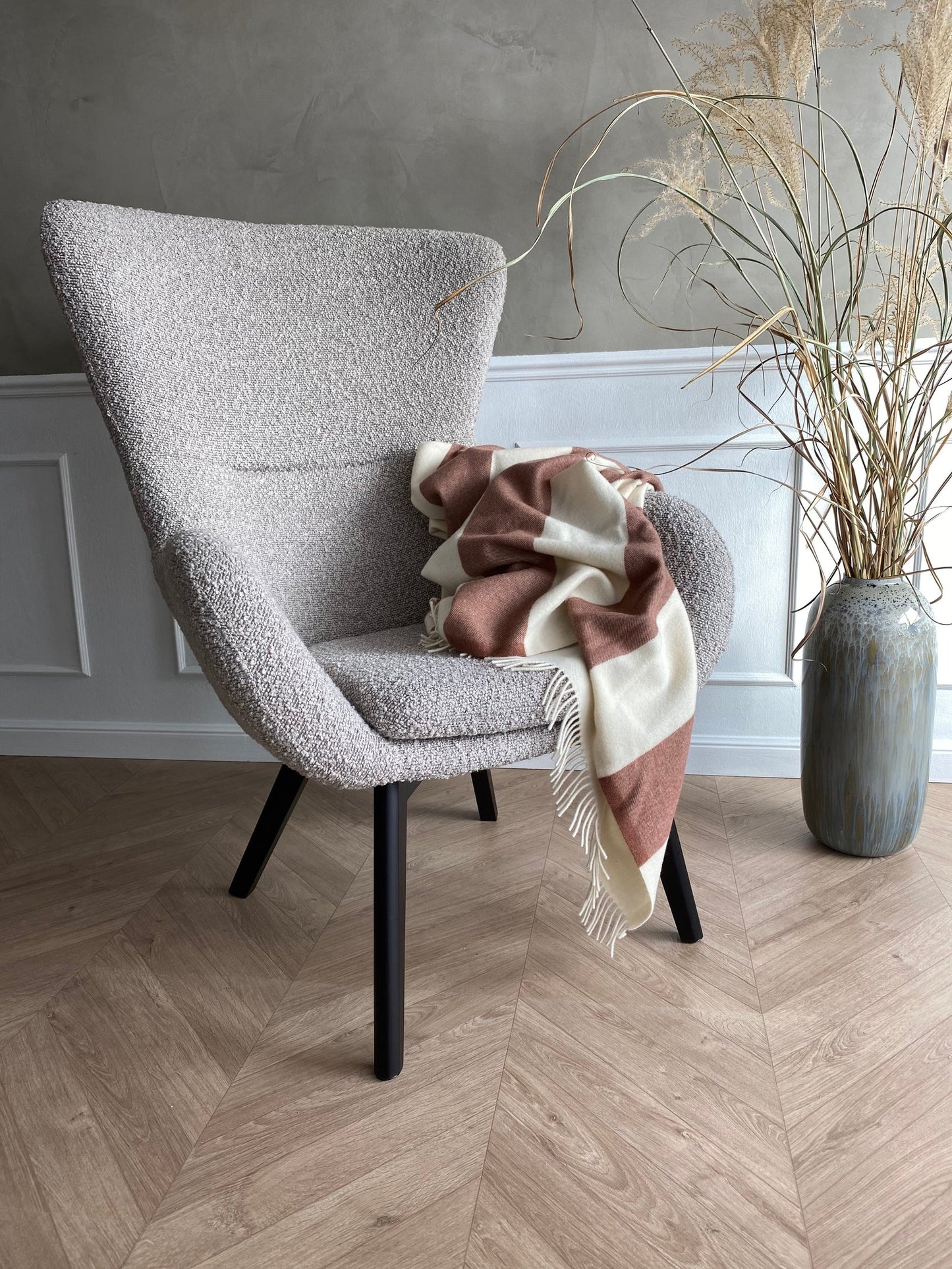 The Sweater Plaid, Brown - Silkeborg Uldspineri