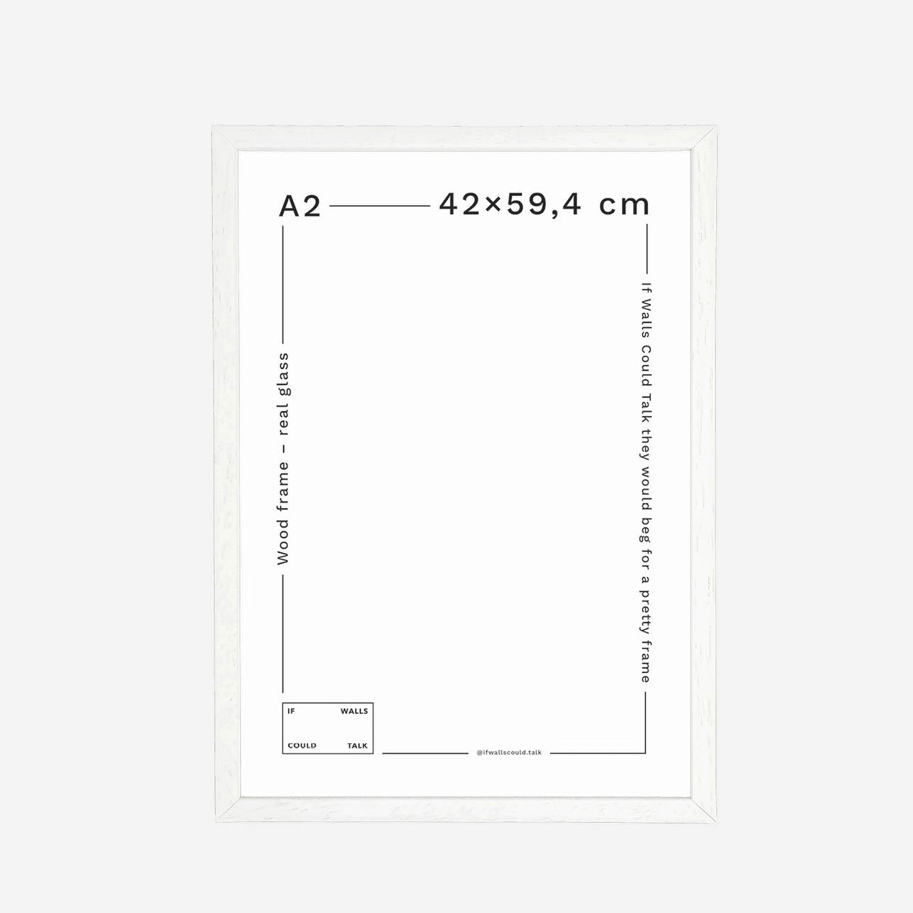 Ramme A2 - White