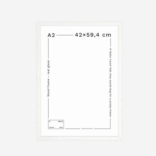 Ramme A2 - White