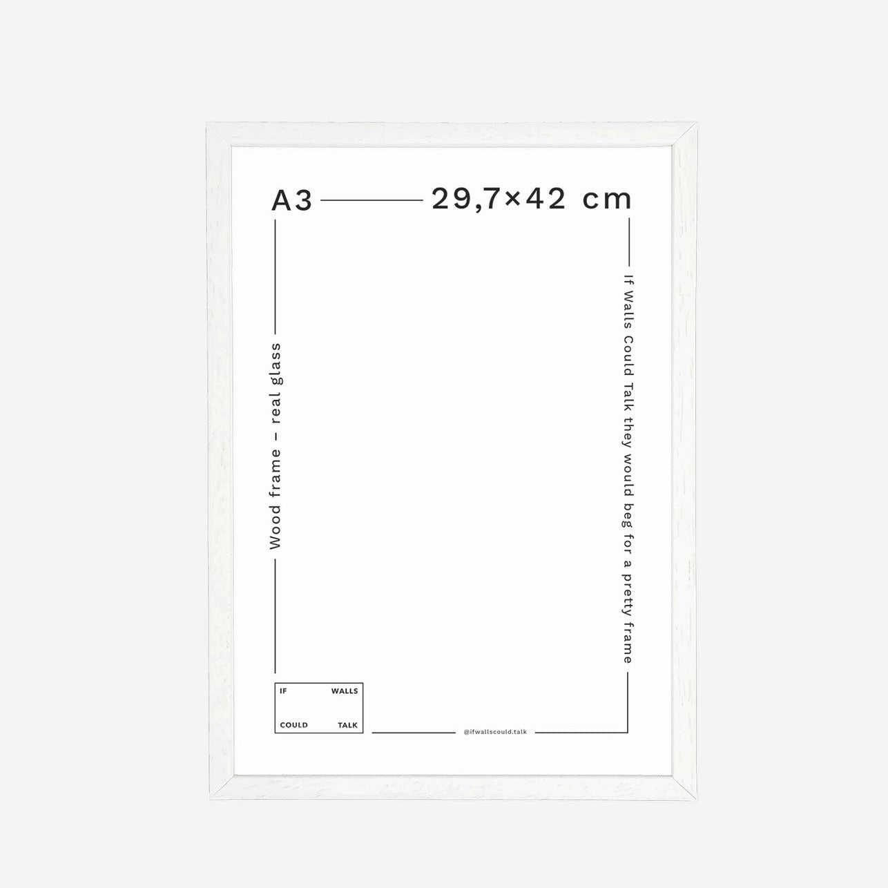 Ramme A3 - White