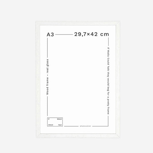 Ramme A3 - White