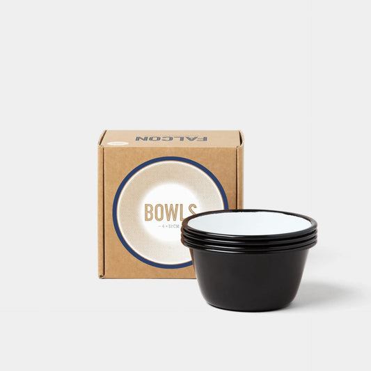 Skål 12 cm, 1 stk. Sort - Falcon Enamelware