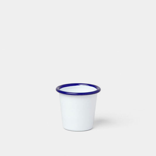 Lille Krus, Hvid med blå kant - Falcon Enamelware