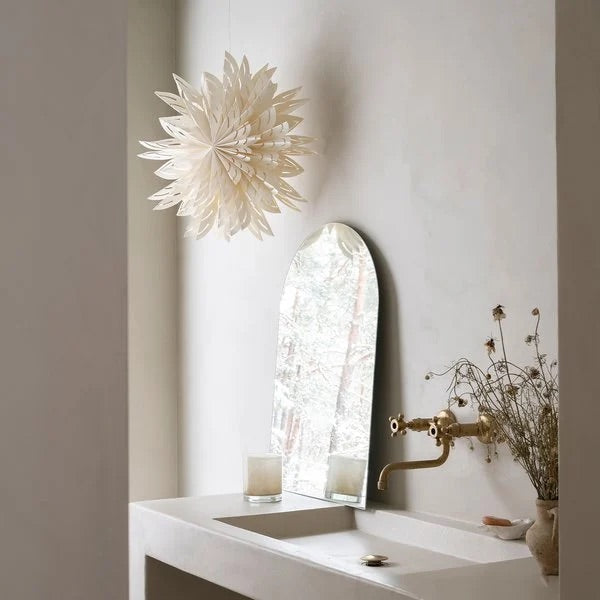 Siv Papirstjerne, Ø 60 cm, Hvid - Watt og Veke