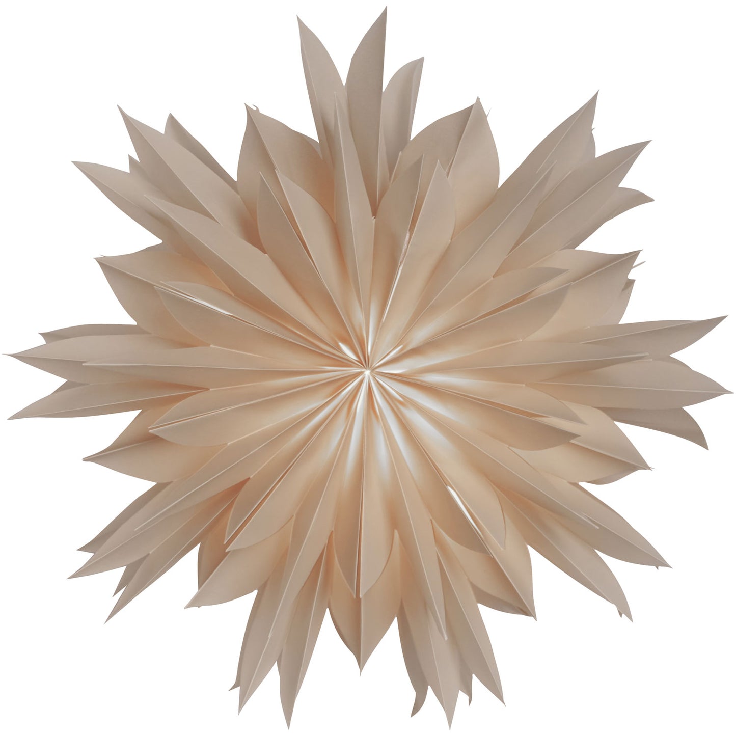 Athena, Papirstjerne, Ø 50 cm, Beige - Watt og Veke