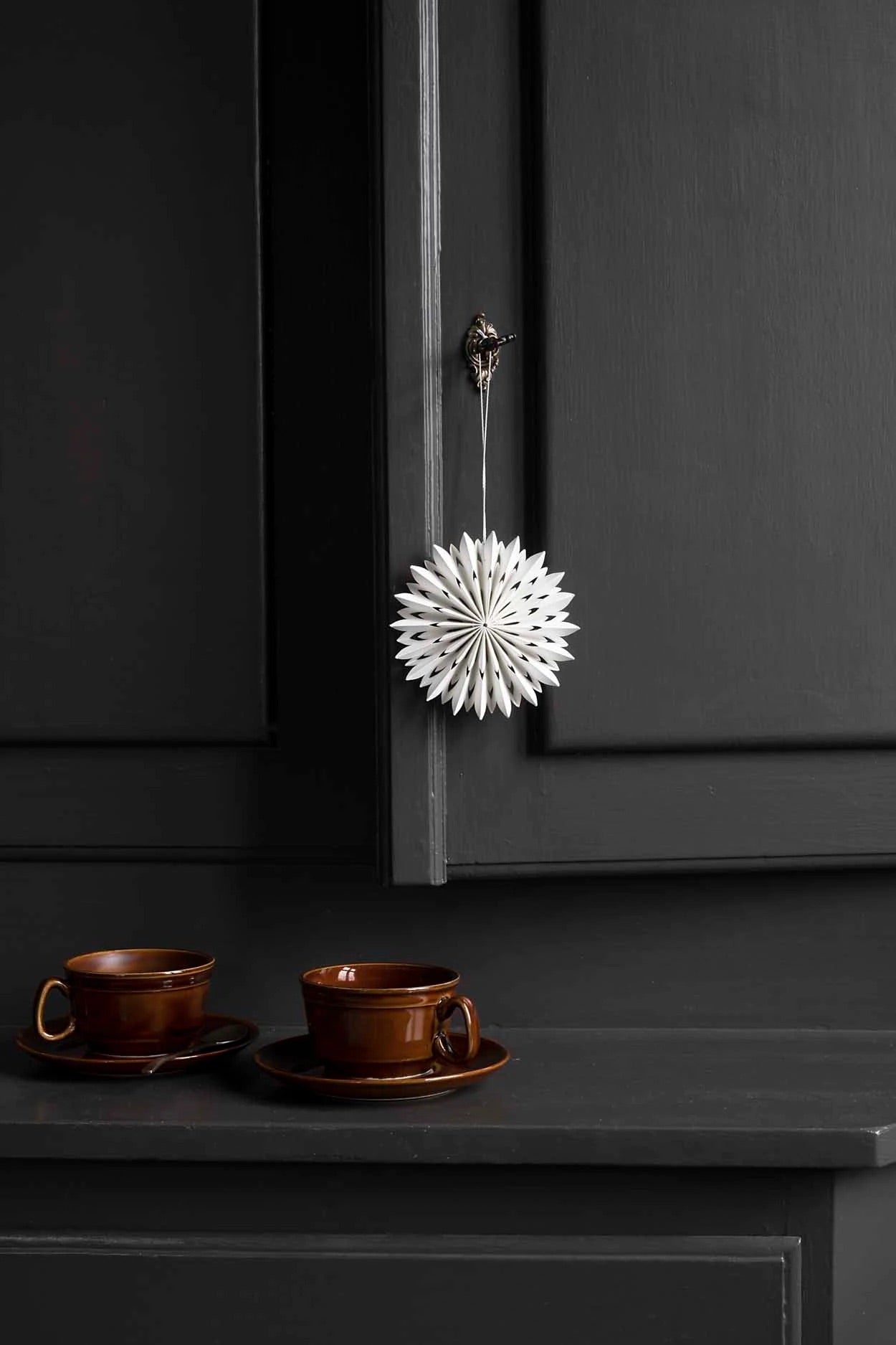 Håndfoldet Ornamant i Papir, Flake - Watt og Veke