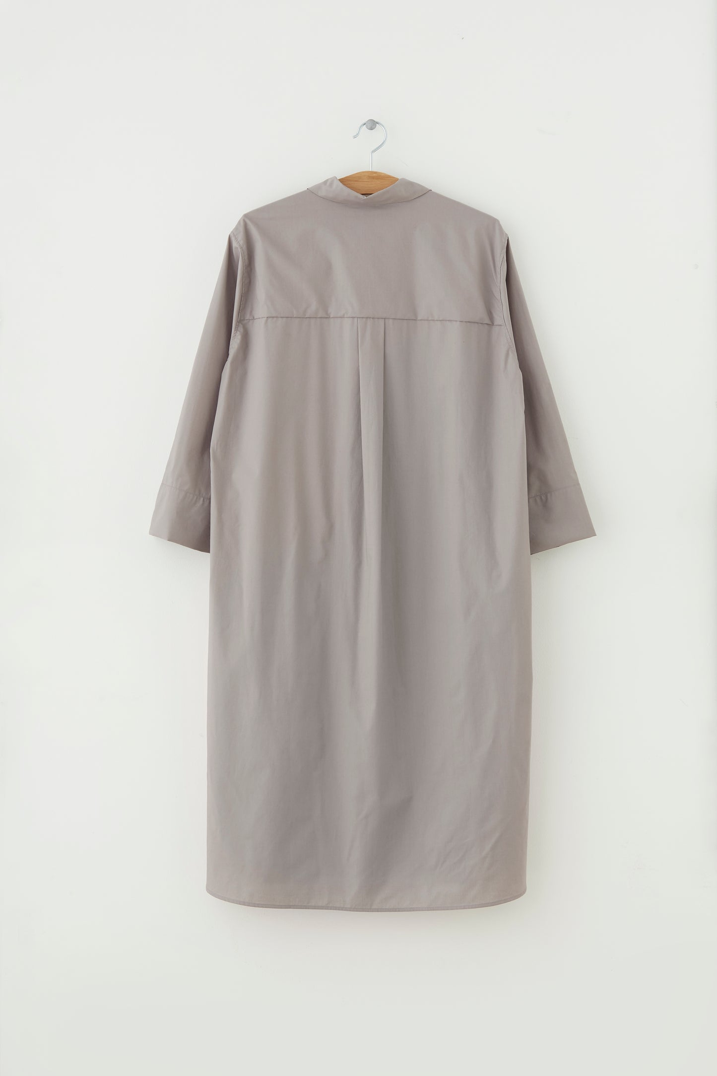 Alva shirt dress, Wide Sleeve, warm grey - Fabulous Agenda