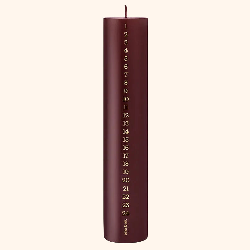 Blok kalenderlys - No. 44/2 | DEEP WINE